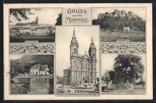 Vierzehnheiligen maintal - ak,