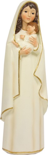 Madonna weiß heiligenfigur - weiß,